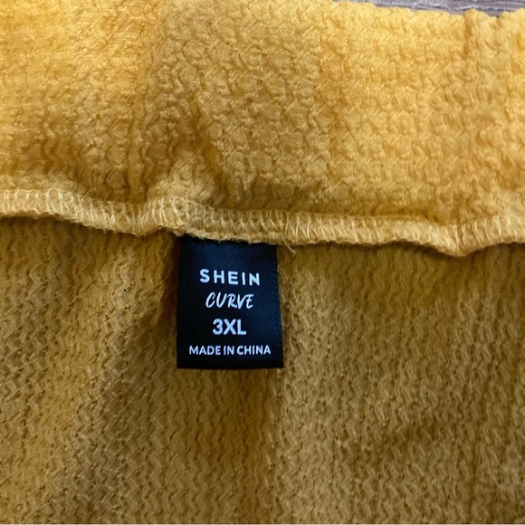 Shein Yellow Crop Top Shrug 1X and Long Slit Skirt 3X Set NWOT (fits 14 16 18) - Picture 9 of 13